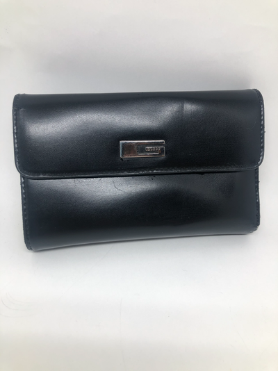 Guess ladies used Black Wallet - some wear and damage, View more
