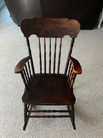 Antique Wood Rocking Chair, View more