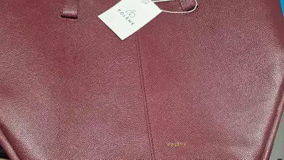 Polène Cyme Tote Bag - Burgundy Leather (Unused) NON AUTHENTIC, View more