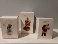 Hallmark Keepsake Christmas Ornaments 2011 Santa and penguins