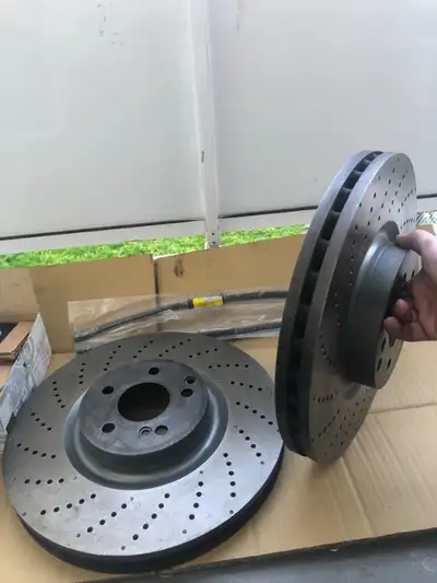 Front brake rotors for Mercedes Benz W218 63 , W212 63 Condition - like new Part Number 536 - 61808L