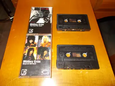 2 Vintage MOTLEY CRUE Cassette Tapes Sold as a Bundle, View more