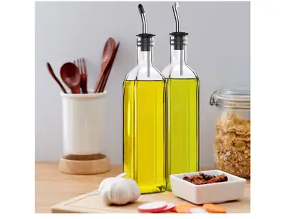 Oil Dispenser, 2pcs Vinegar and Olive Oil Bottle, View more
