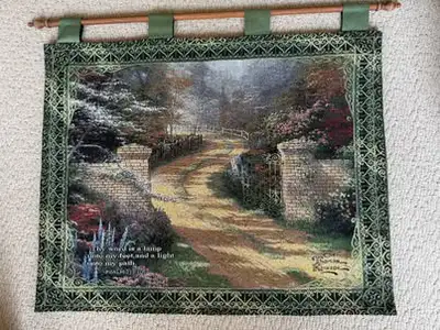 Thomas Kinkade Scripture Tapestry "Spring Gate" (Includes Ha, View more