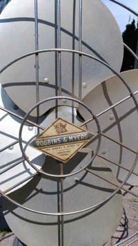Robbins and Myers vintage table fan