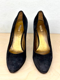 Miu Miu Platform Block High Heel Pumps Size 38