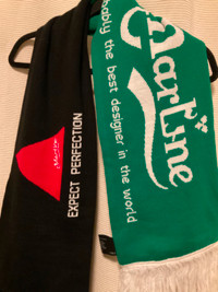 Martine Rose Exclusive Green and Black Football Scarf