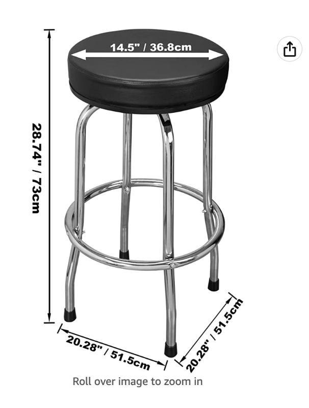 Torin® - Black Swivel Bar Stool in Chairs & Recliners in Markham / York Region - Image 3