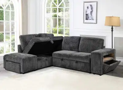 New Sectional Sofa with storage ~ COD, View more