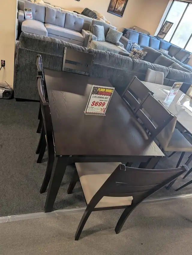  LAST CHANCE! 7-PC DINING SET CLEARANCE – ONLY $599  in Dining Tables & Sets in Sarnia - Image 3