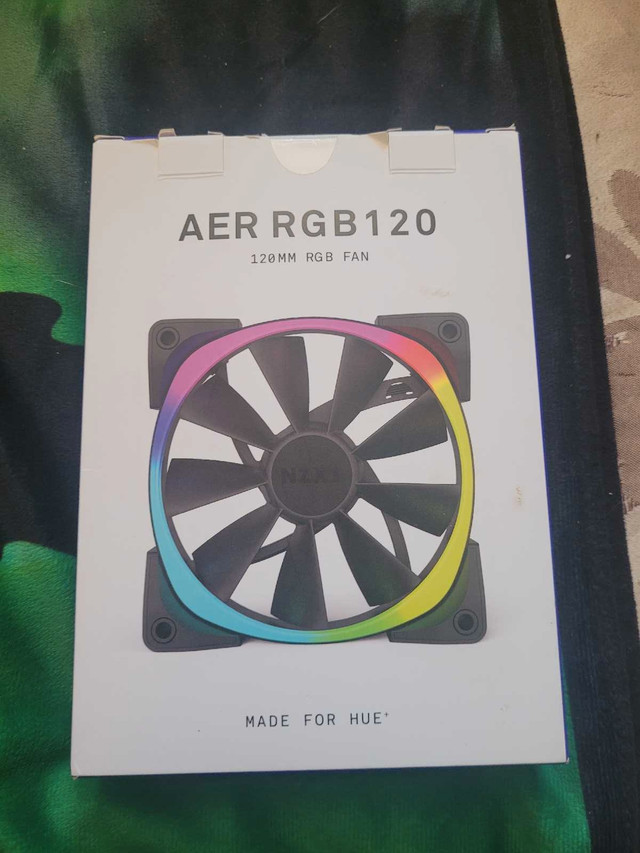 NZXT 120 mm AER RGB LED FAN in System Components in Cole Harbour