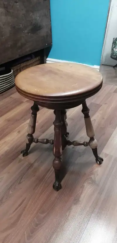 Antique Adjustable Stool, View more