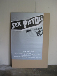 Sex Pistols 1991 Pretty Vacant 3.5 x 5 Feet BUS SHELTER POSTER