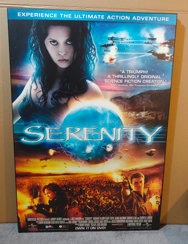 Serenity Laminated Movie Poster Board, Arts & Collectibles, Oshawa /  Durham Region