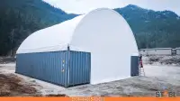 40' x 40' Container Outer Mount shelter
