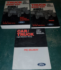 1987 FORD TRUCK OEM Shop Medium HEAVY Shop Manual Set
