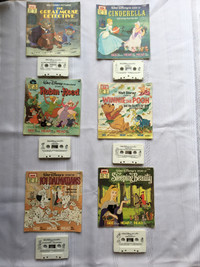 Vintage Disney Books and Cassettes