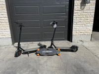 2 electric scooters & electric skateboard 