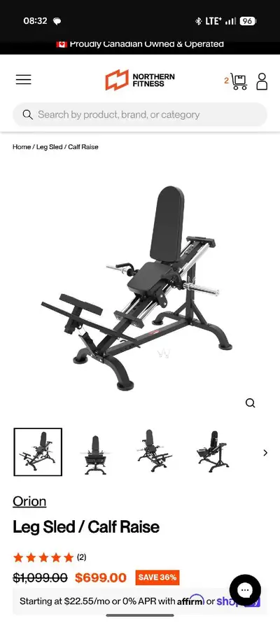 Leg Sled/Calf Raise Machine, View more