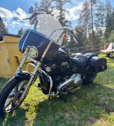 Will trade for camping trailer Tab Zombie pipes Lowering kit Engine guard Mini boards Highway pegs 1...