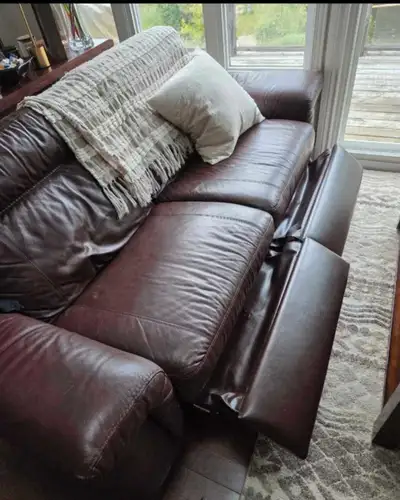 Leather Reclining Couch, View more