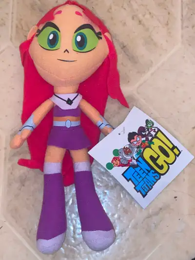 Teen Titans Go Starfire Plush 10" Stuffed Doll Toy New w Tags, View more