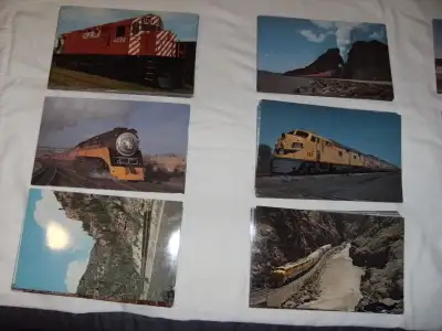 Belle collection de fiches grand format de trains, View more