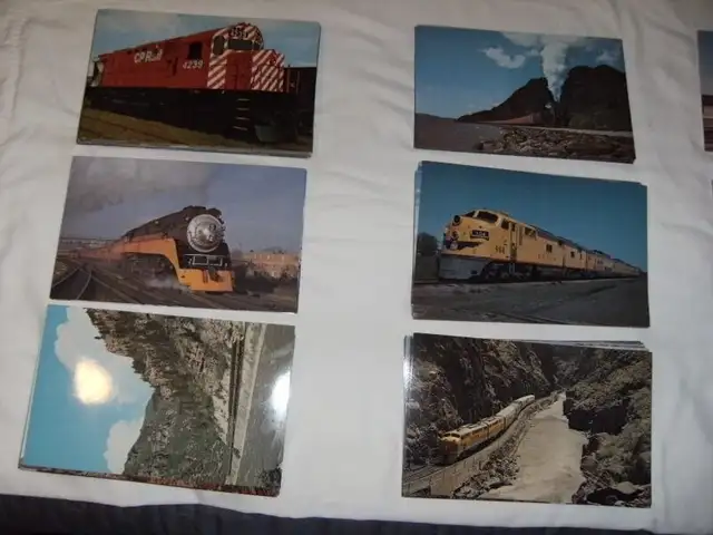 Belle collection de fiches grand format de trains in Arts & Collectibles in Edmundston - Image 2