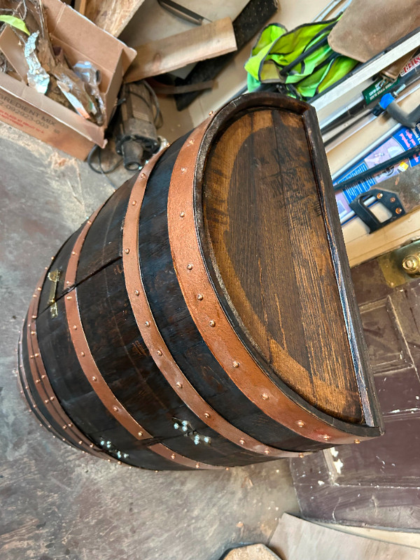 whiskey 1/2 barrel bar in TV Tables & Entertainment Units in Ottawa - Image 2