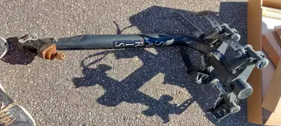 Two bike rack for trailer hitch mount.