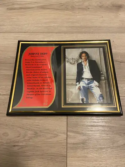 Johnny Depp Commemorative Framed, View more