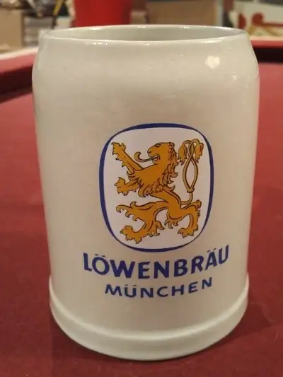 Vintage Lowenbrau Munchen Beer Mug - Stoneware .5 L, View more