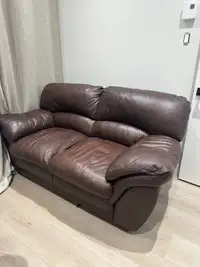 2 sofas en cuir