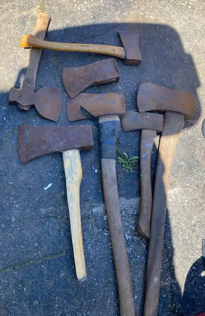 old axe firewood wood chopper camping tool , View more