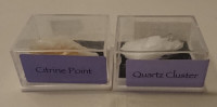 Citrine Crystal Point & Quartz Crystal Point Cluster