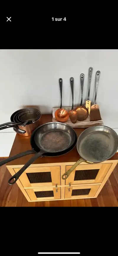 5 chaudrons 3 poêlons 5 ustensiles
