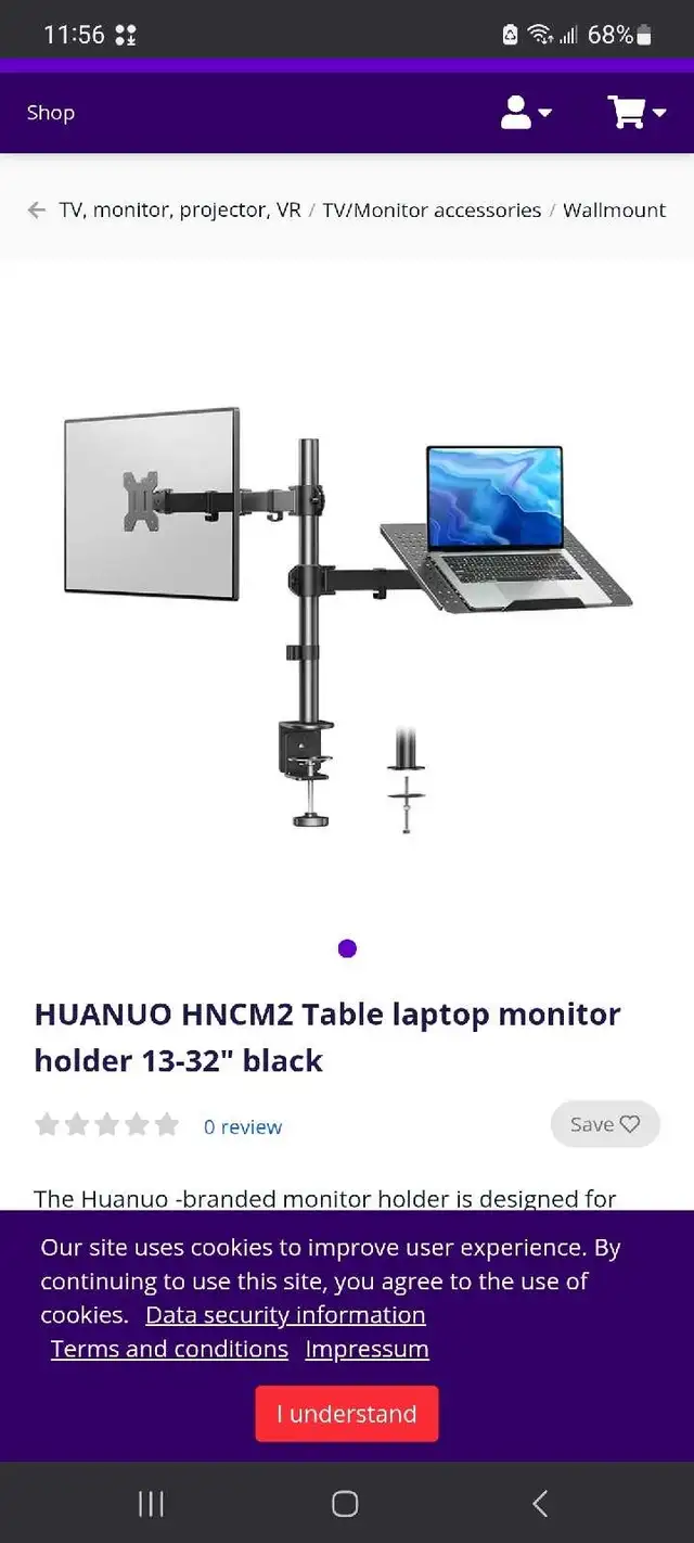 HUANUO Monitor Laptop Mount brand new  in Laptop Accessories in London - Image 2