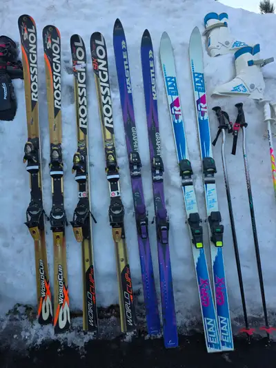 Ski + ski boots, View more