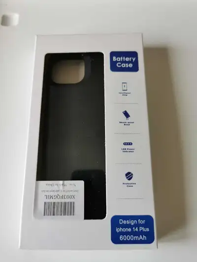 iPhone 14 plus battery case 6000mAh, View more
