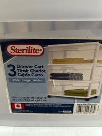 STERILITE 3-drawer cart (2 carts for sale) $50 for both $30 each