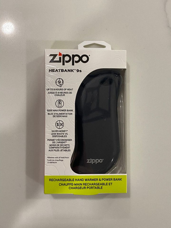 Zippo Heatbank 9S Rechargeable Hand Warmer and Power Bank in General Electronics in City of Toronto