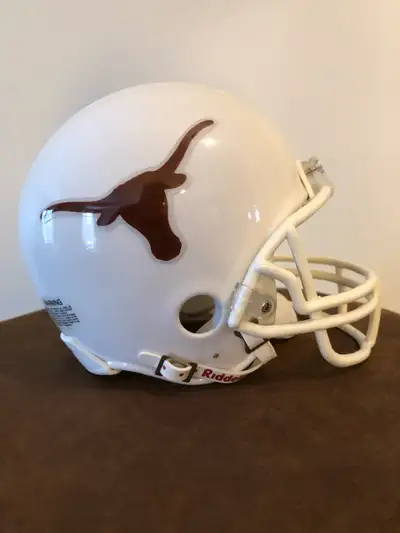 Riddell Texas Longhorns college football Mini Helmet 3 5/8 Size Replica. Used, no box.