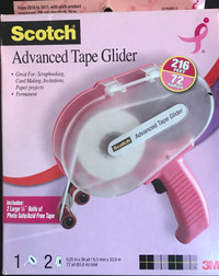 Scotch Acid Free Advanced Tape Glider, Pink Applicator