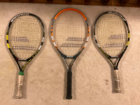 Used Babolat tennis rackets. 2 Nadal JR 23’s and a Comet 140.