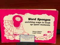 Word Sponges: Enriching Ways to Soak Up Spare Moments Paperback