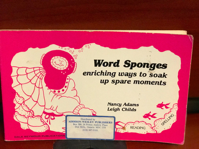 Word Sponges: Enriching Ways to Soak Up Spare Moments Paperback in Children & Young Adult in Oshawa / Durham Region