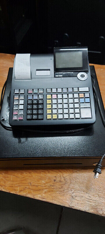 casio pcr t2400 twin thermal receipt used cash register, ez2pgm dans Autre  à Edmundston - Image 2