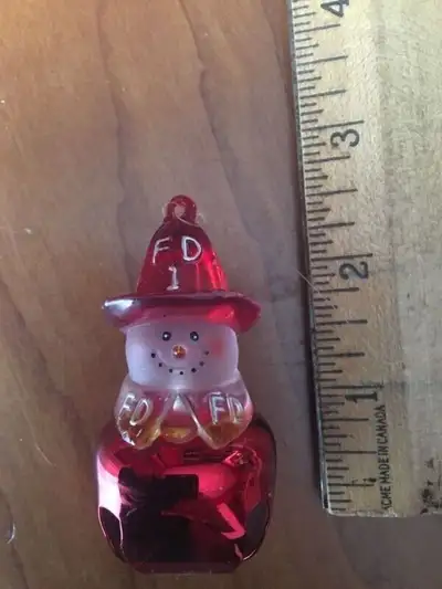 Firefighter Christmas ornament, View more
