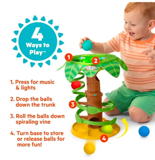 Twirl 2-in-1 Ball Tower with Lights & Music