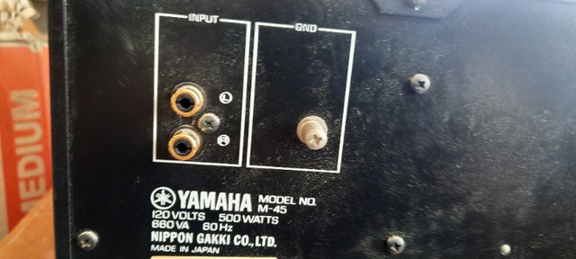 VINTAGE YAMAHA M45 POWER AMPLIFIER in Stereo Systems & Home Theatre in Thunder Bay - Image 2